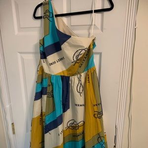 NWT J. Crew Women’s one shoulder dress with nautical knots Size about 10-12